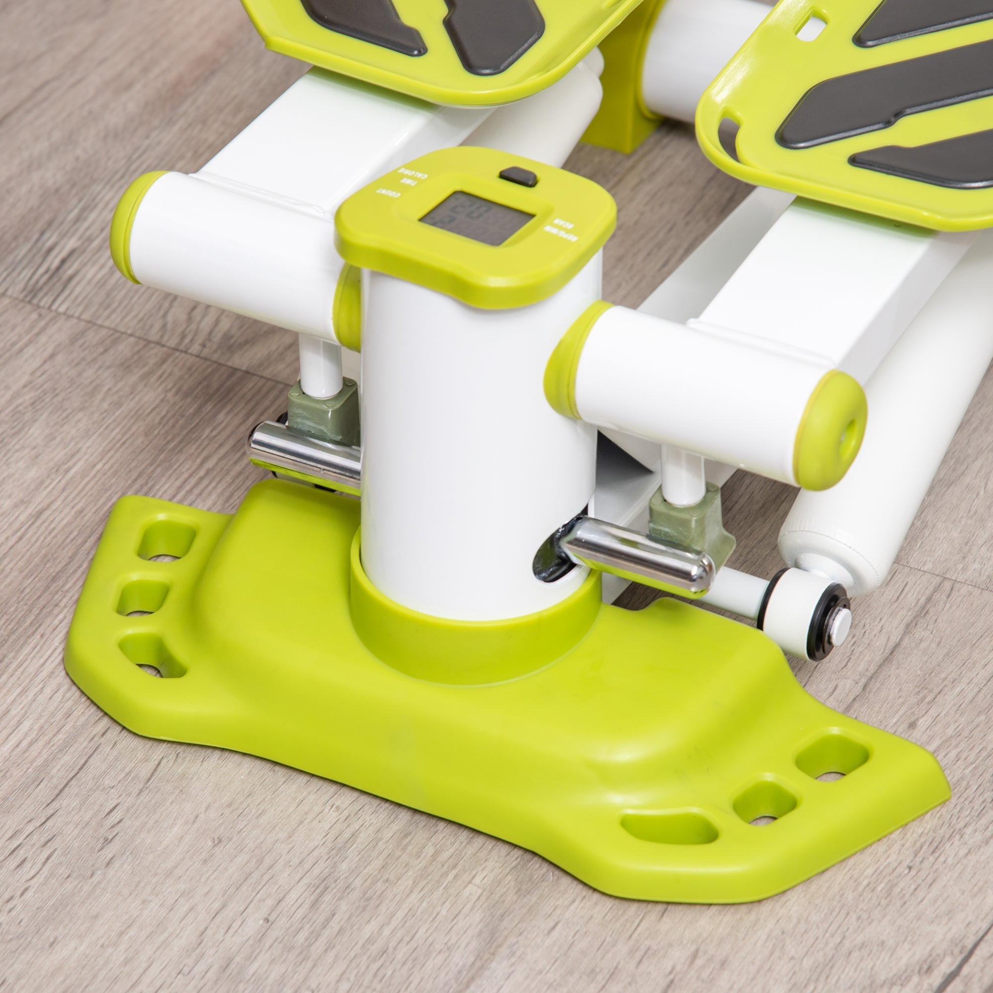 Mini-Stepper, rutschfester Auf- und Ab-Stepper mit LCD-Display, Stahl, Gelb