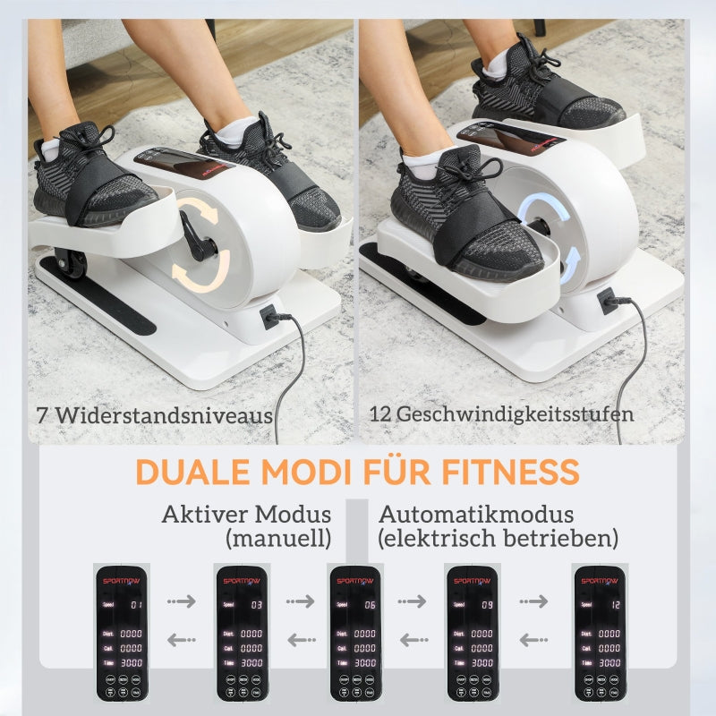 Mini Elliptical Trainer Under-Cabinet Electric 12 Speed 7 Resistance