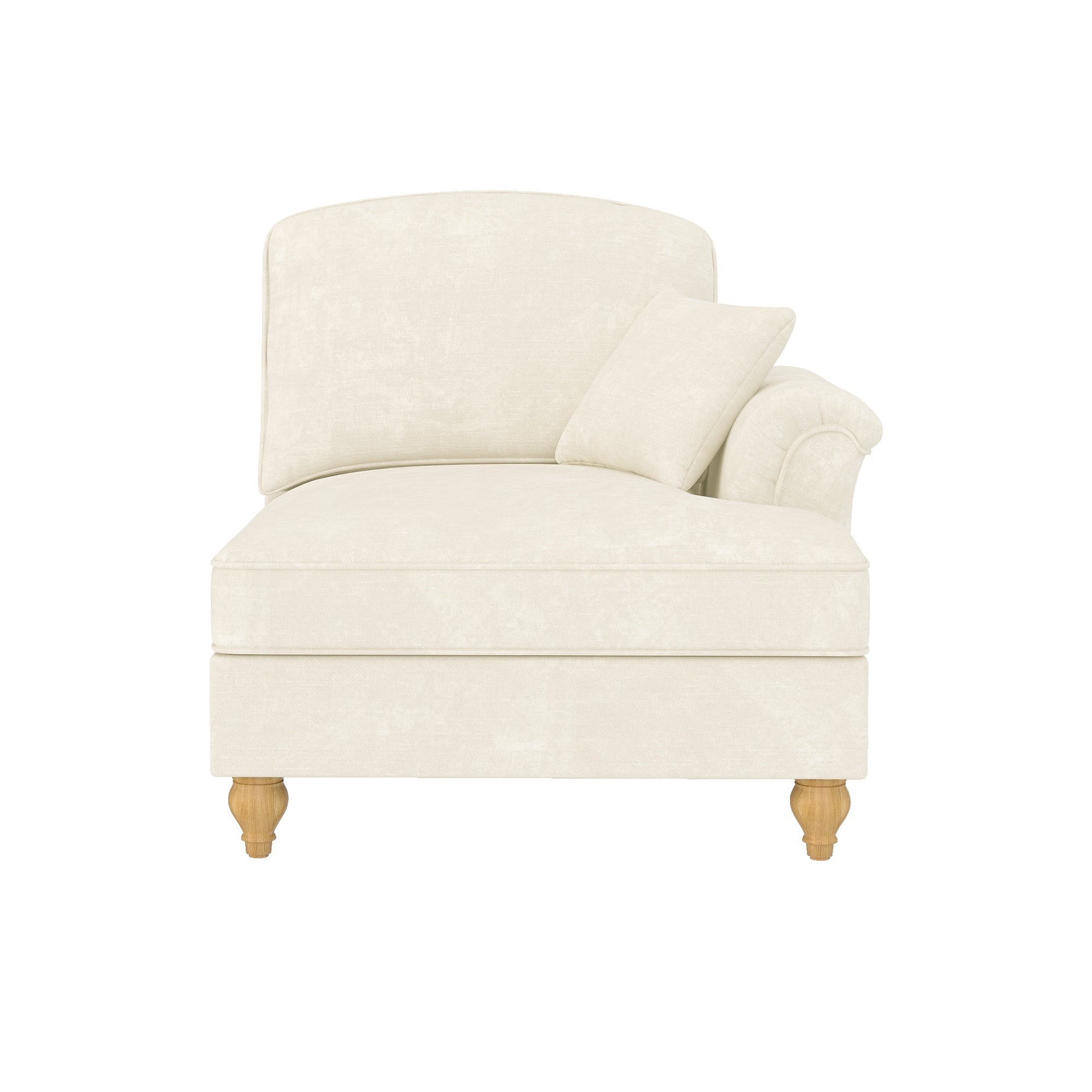 Windsor Sofa RSF with 1 Cushion Chenille White