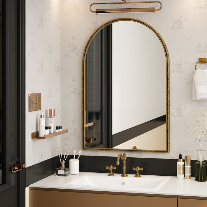 Arched Mirror Wall Decor Vanity Bathroom Gold