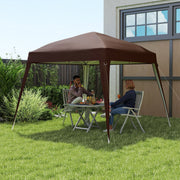 Pavillon-Ersatzdach 3x3m, wasserabweisend, stabil, Kaffee