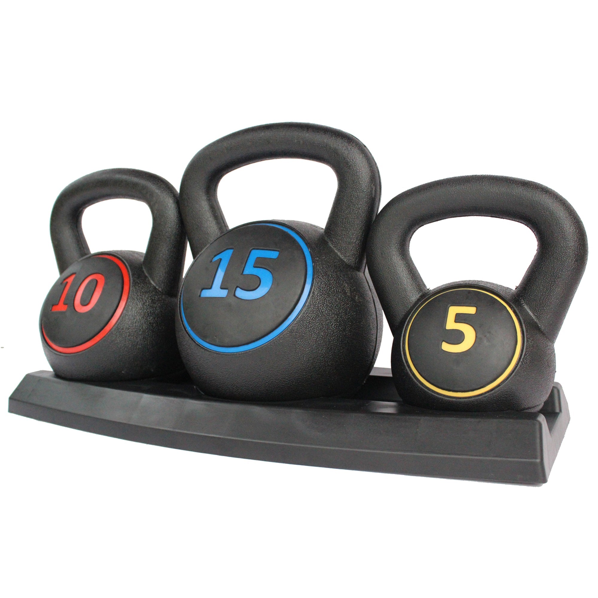 Kettlebell Set, 5/10/15LB Non-Slip Handle, Home Gym Equipment