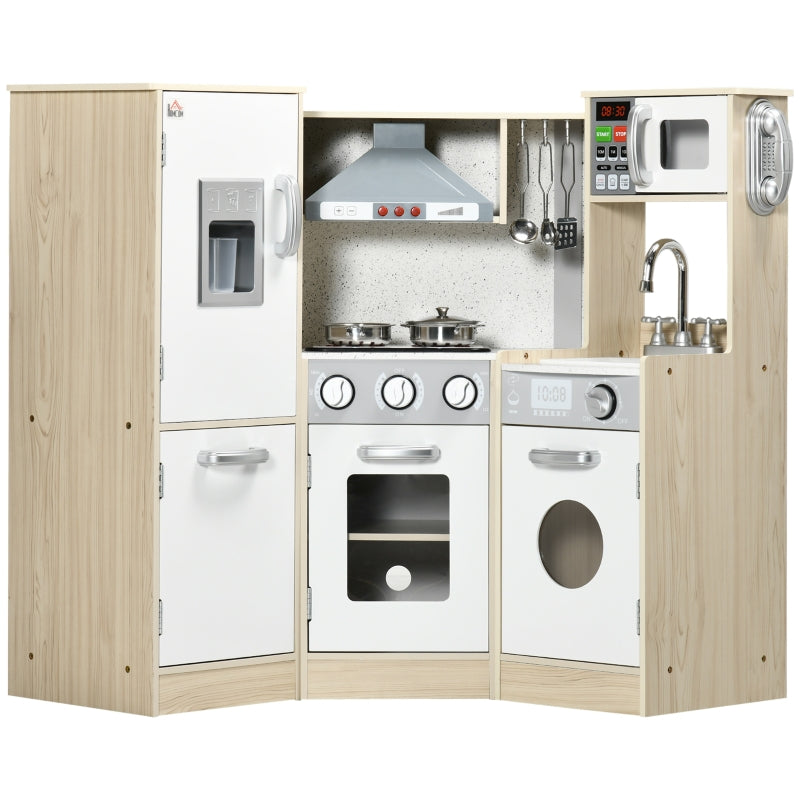 Kids Kitchen Playset with Accessories, Storage Space