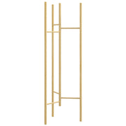 Coat Rack, 6 Hanging Rods, Solid Wood, Natural