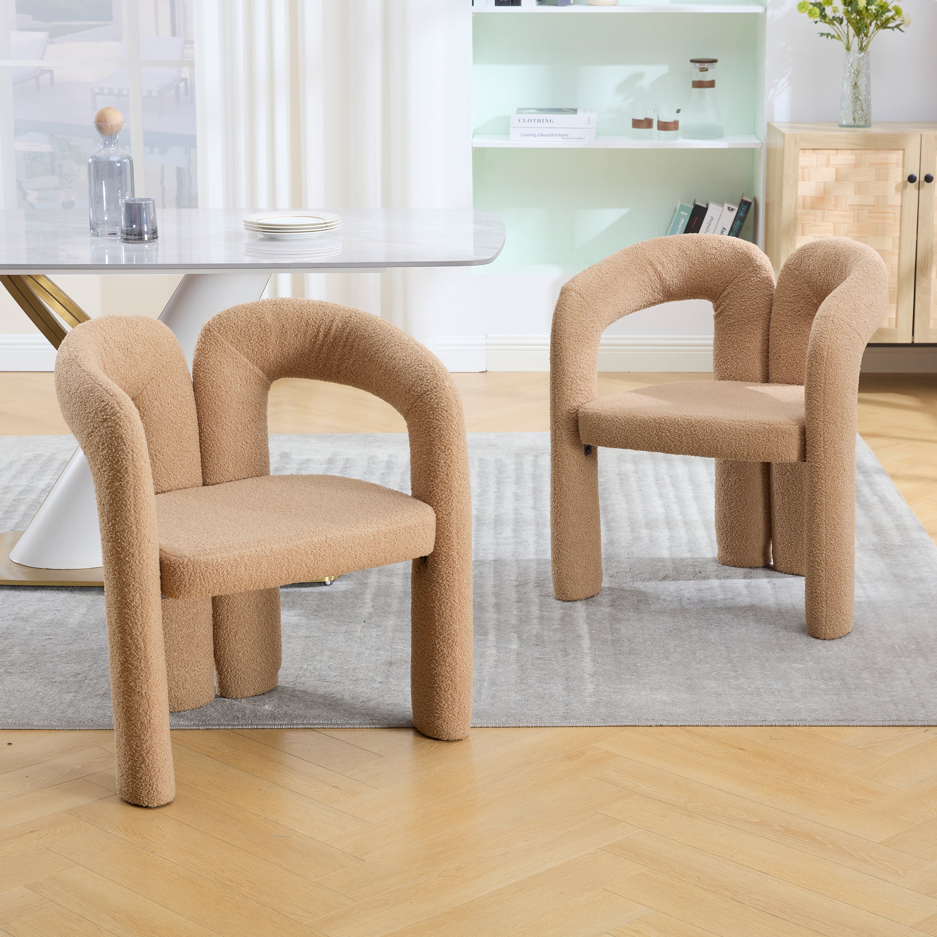 Ergonomic Armchair, Convertible with Sophisticated Back Support, Teddy Pile