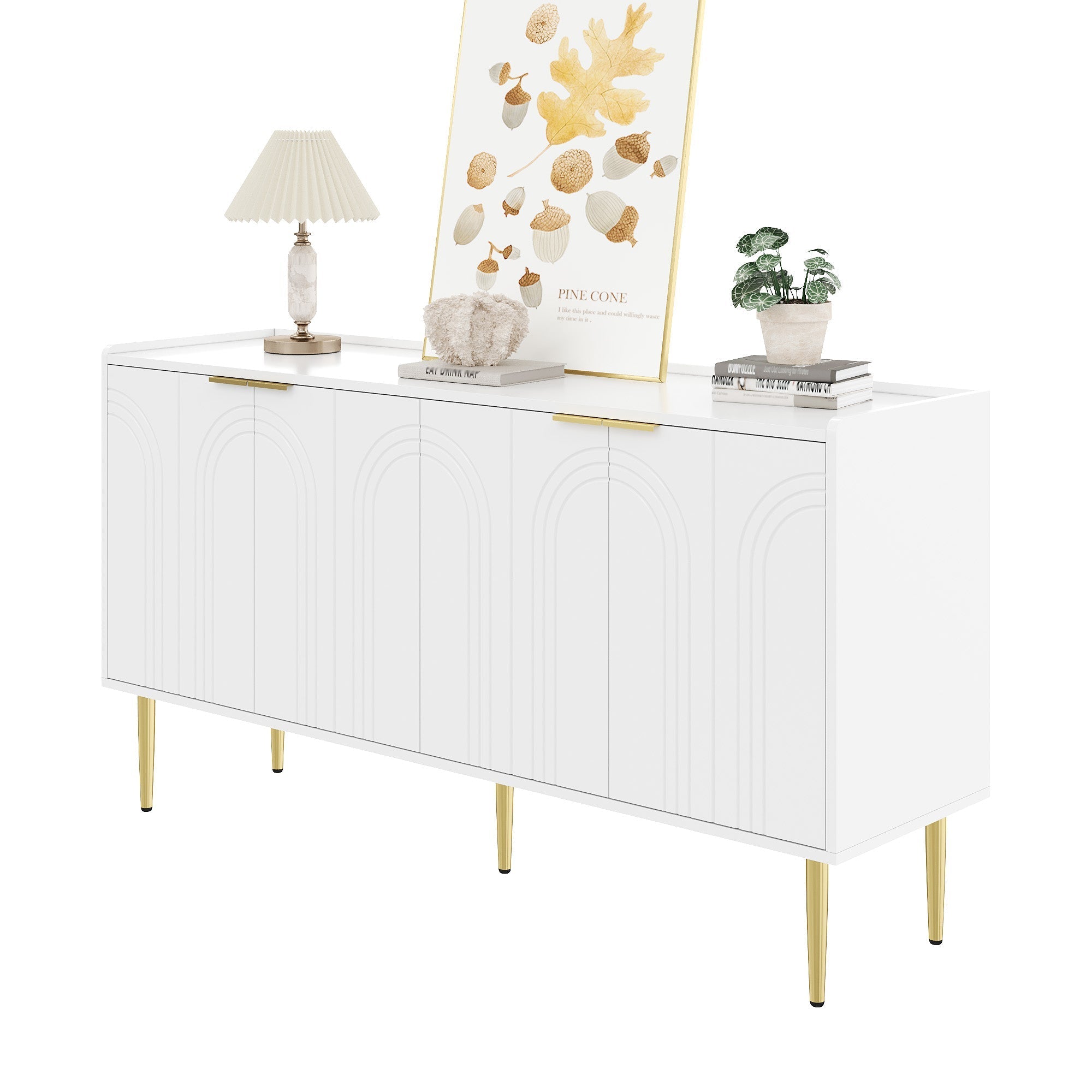 Modern Sideboard Buffet Storage Cabinet 140x38x75cm