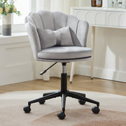 Dressing/Office Chair, Petal Backrest Butterfly Lumbar Cushion Height Adjustable, Soft Seat Cushion