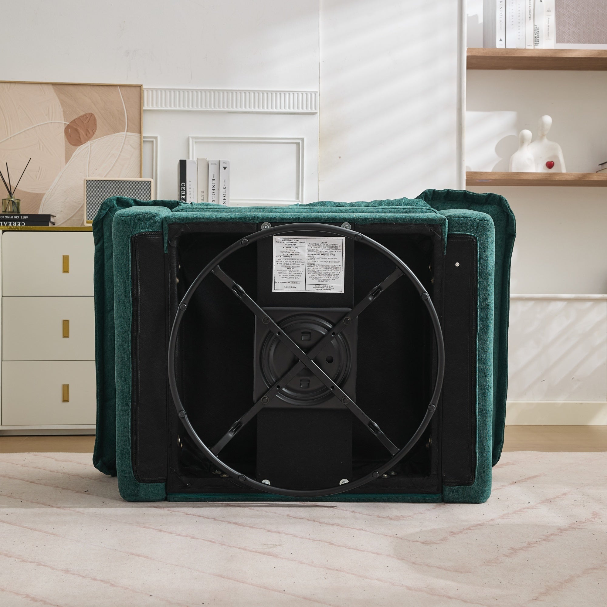 2-Piece Sofa Set with Single Sofa and Loveseat, Deep Seats and Memory Foam, Chenille