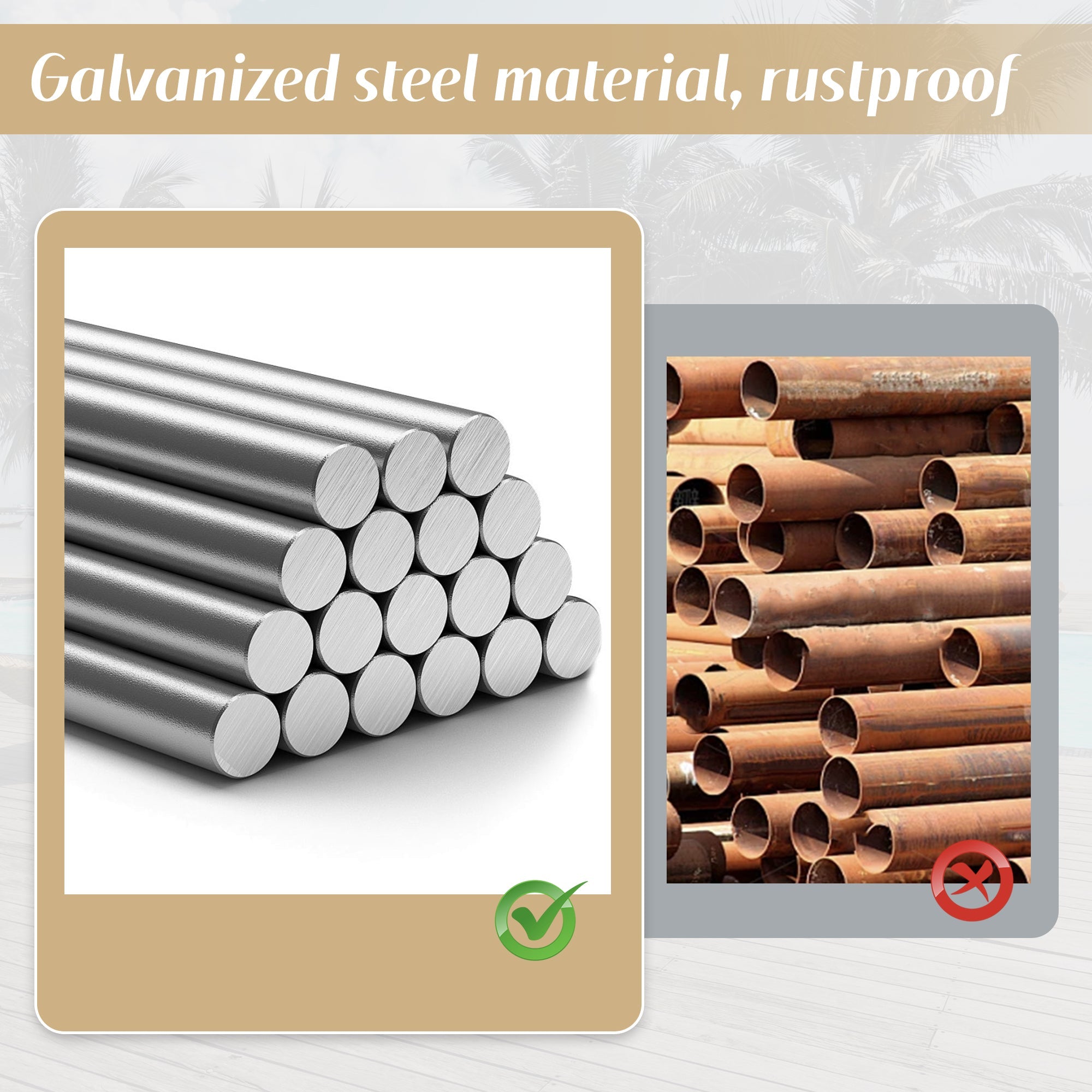 Garden Dining Furniture Set with Corner Sofa, 2 Stools and Table, Grey Galvanized Steel