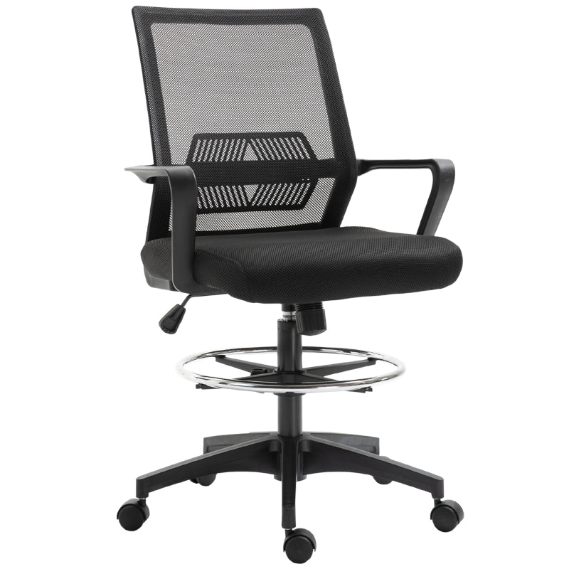 Vinsetto Office Chair Ergonomic Desk Swivel Chair Mesh Black