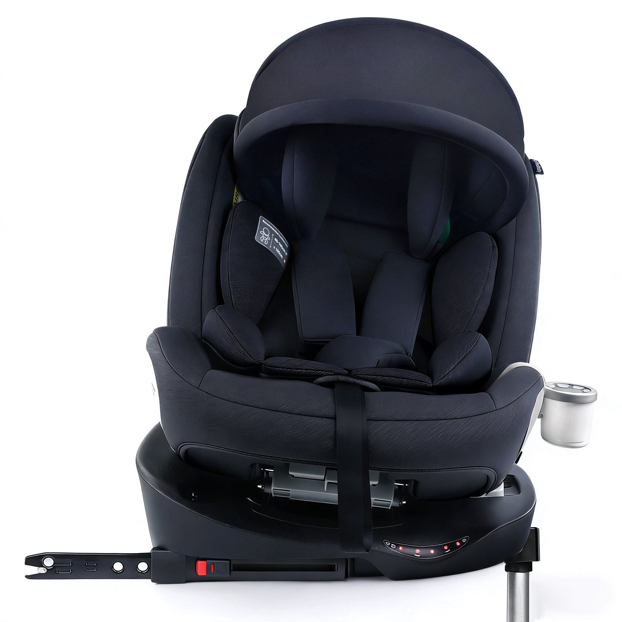 Child Car Seat i-Size 360° Rotatable ISOFIX 0-36kg with Sunshade and Cup Holder