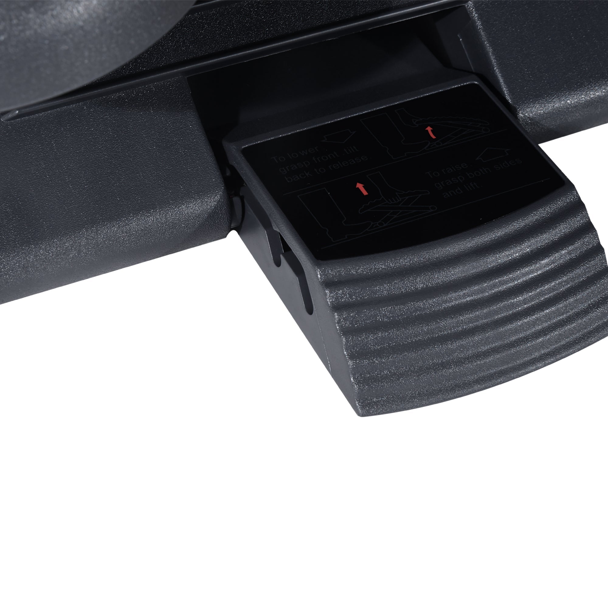 Relax Footrest for Office, Height-Adjustable, Plastic Dark Grey, 46x35cm