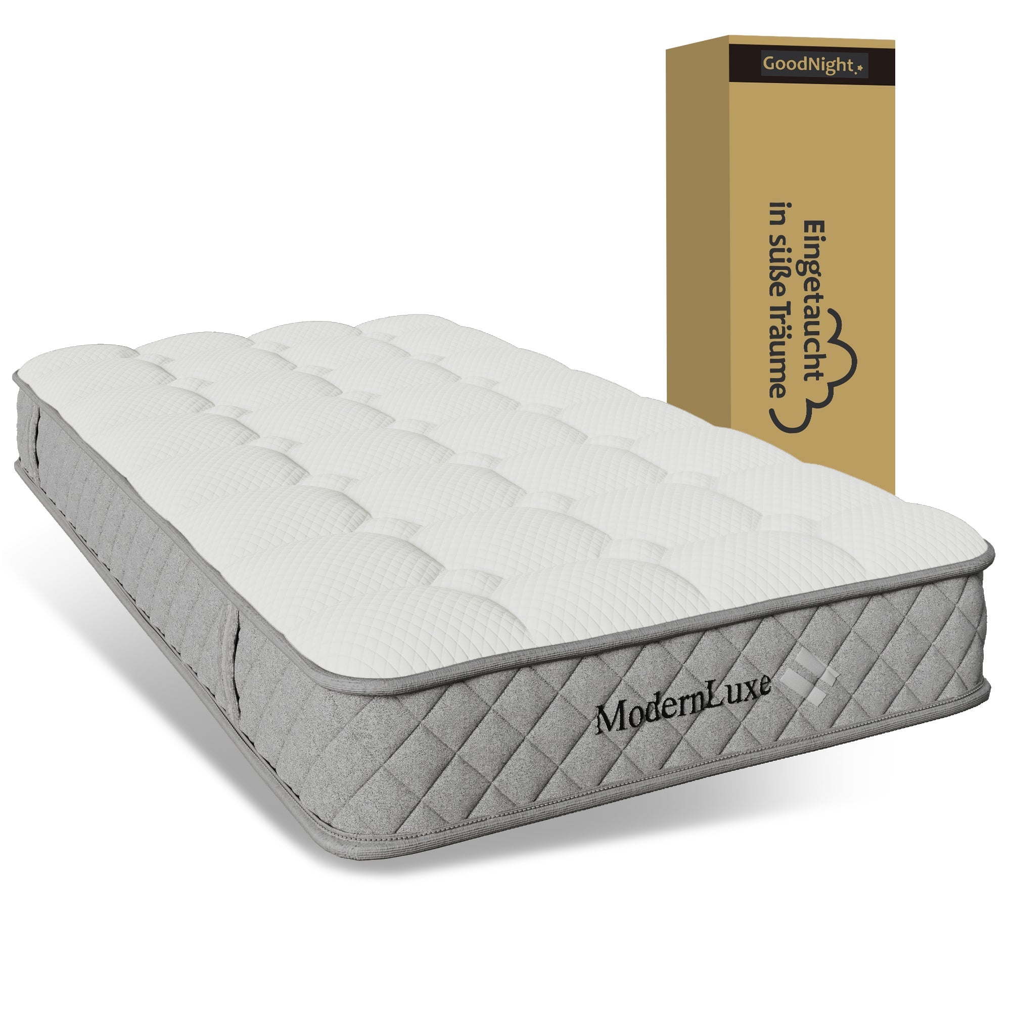 Orthopedic cold foam Single mattress 90x200cm 7-zone pocket spring core H3 medium firm OEKO-TEX certified 20cm height with 4 handles vacuum packed