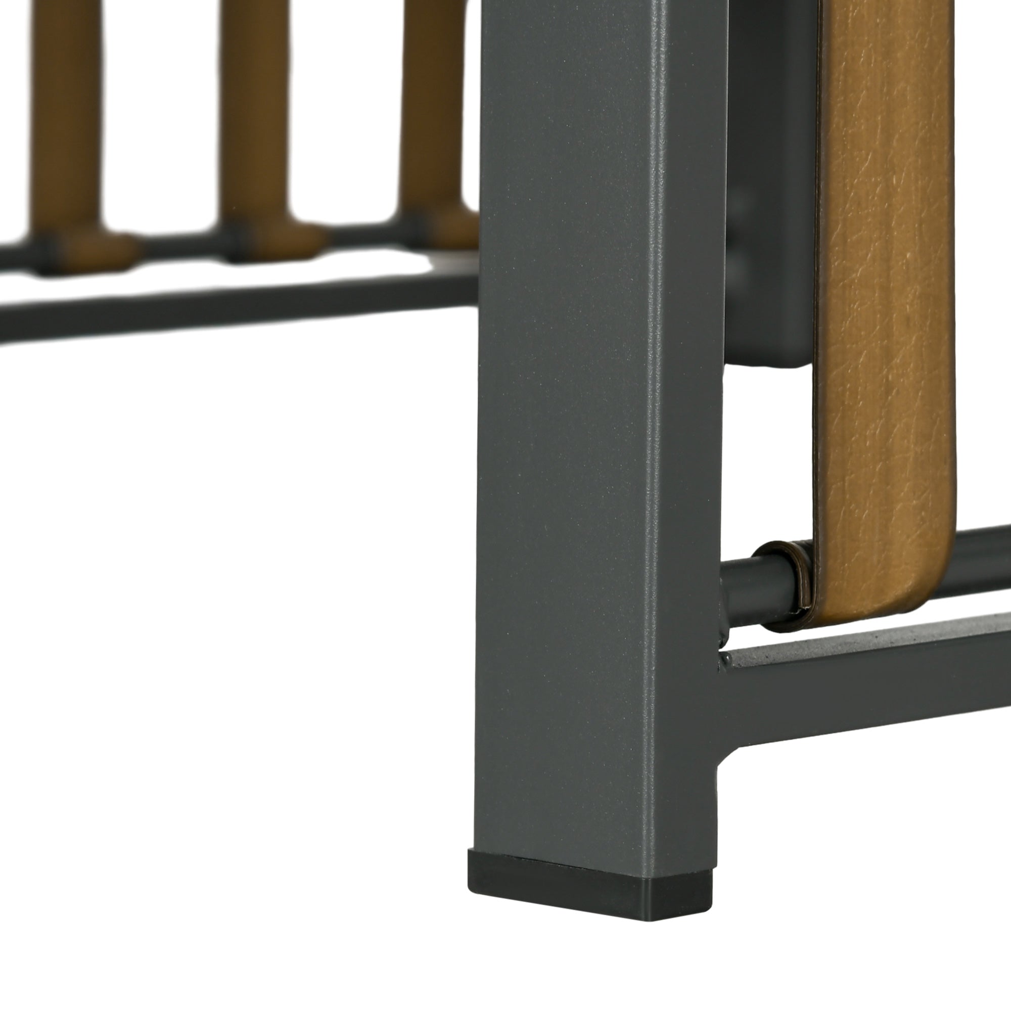Gartengarnitur, 3-teiliges Bistro-Set mit Couchtisch und 2 Stühlen, Grau