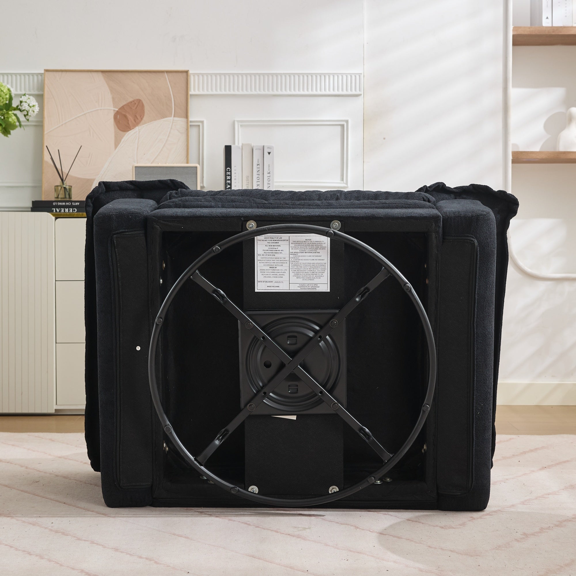 2-Piece Sofa Set with Single Sofa, Loveseat and Memory Foam Cushions, Chenille