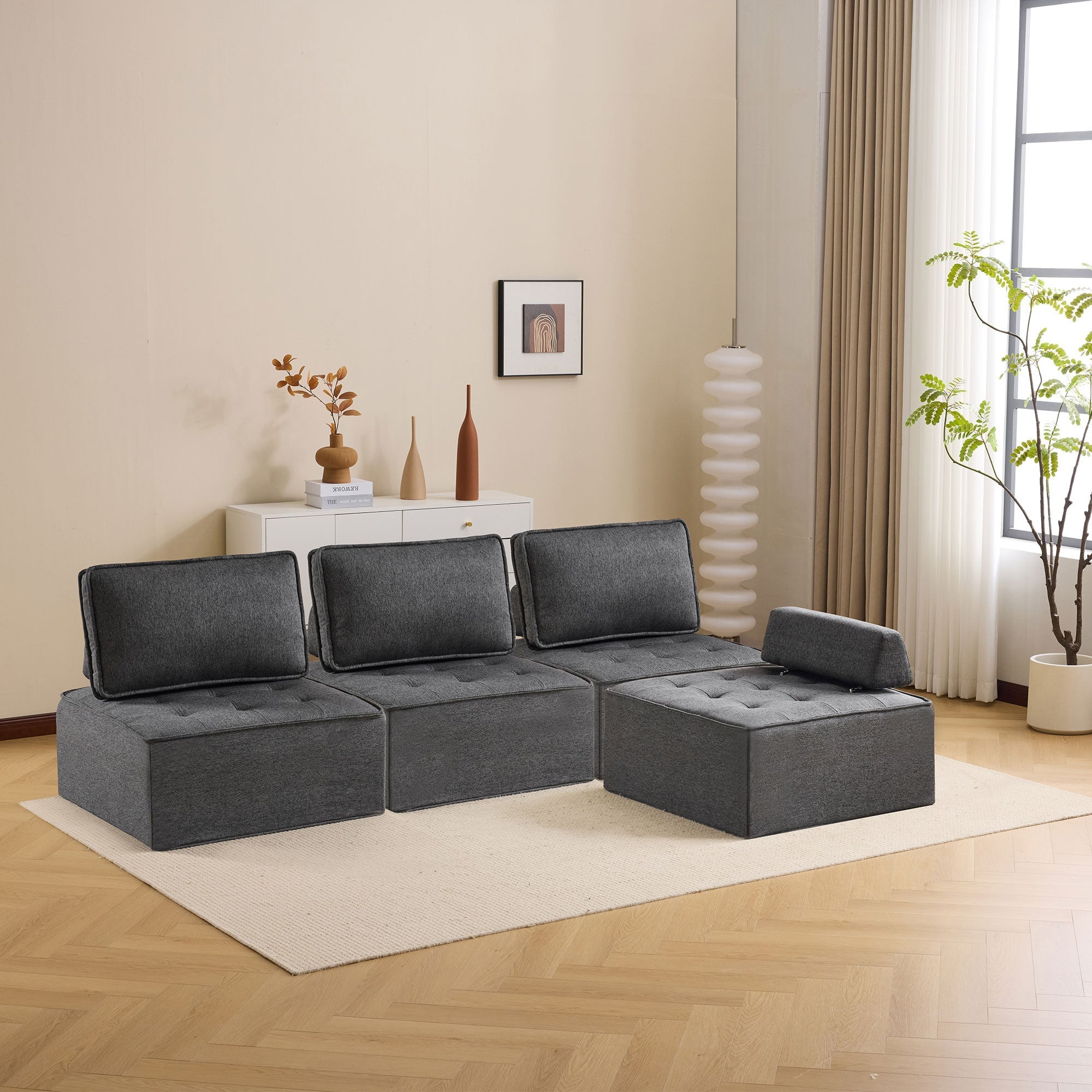 Einzelsessel: Kompakter Sessel für Wohnzimmer, Stoff