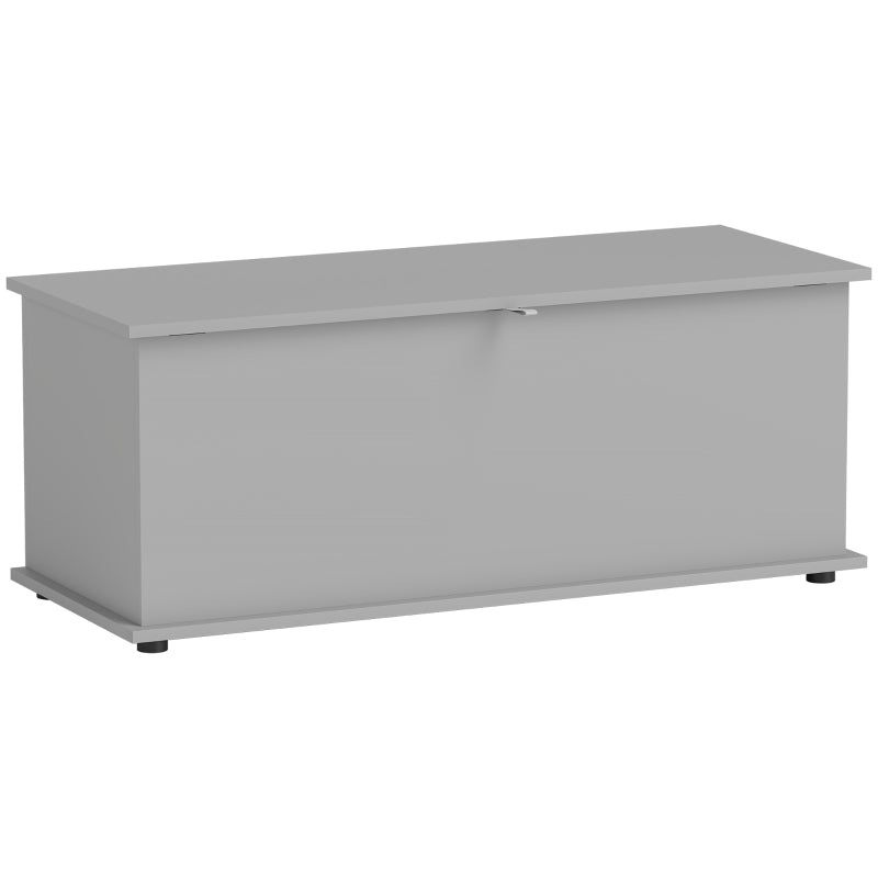 113L Storage Chest with Flip-Top Lid, 100 x 40 x 40 cm, Grey