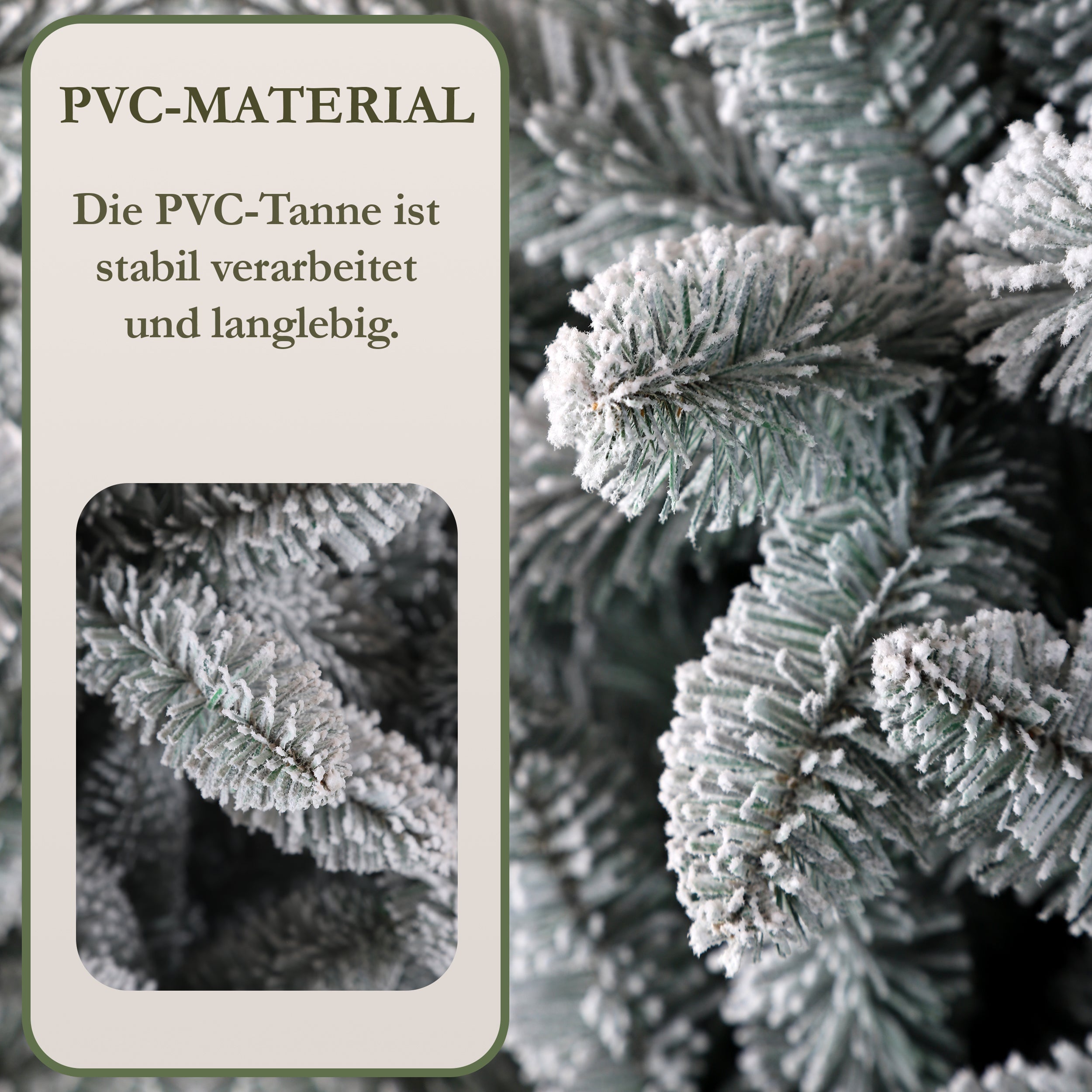 Artificial Christmas Tree 180cm, 989 Tips, Metal Stand, 100% PVC