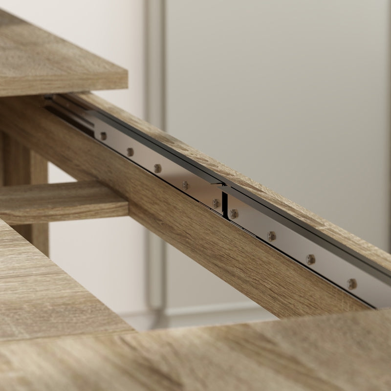 Extendable Dining Table Expandable 180-260cm 6-10 Seater Wood