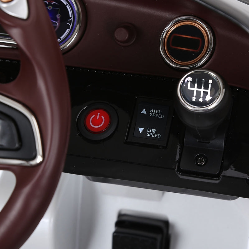 Bentley GT Licensed Electric Ride-On Car with Remote Control and 2 x 390 Motors, White