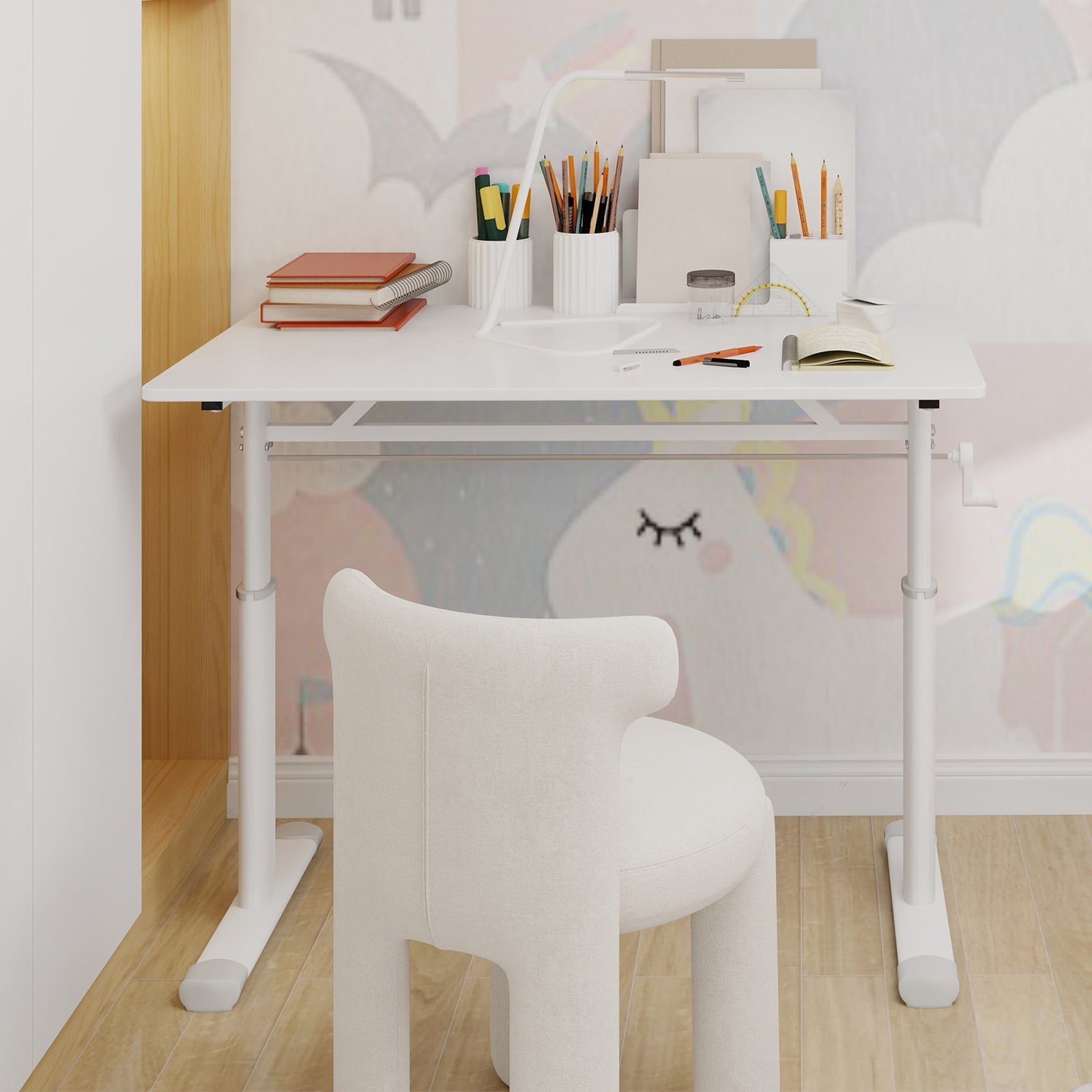 Adjustable Study Desk – Height-Adjustable, Multi-Purpose, Compact