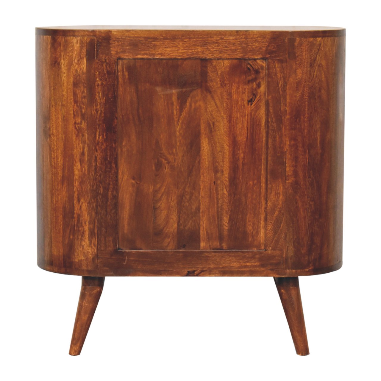 T-bar Cortez Open Slot Cabinet Chestnut