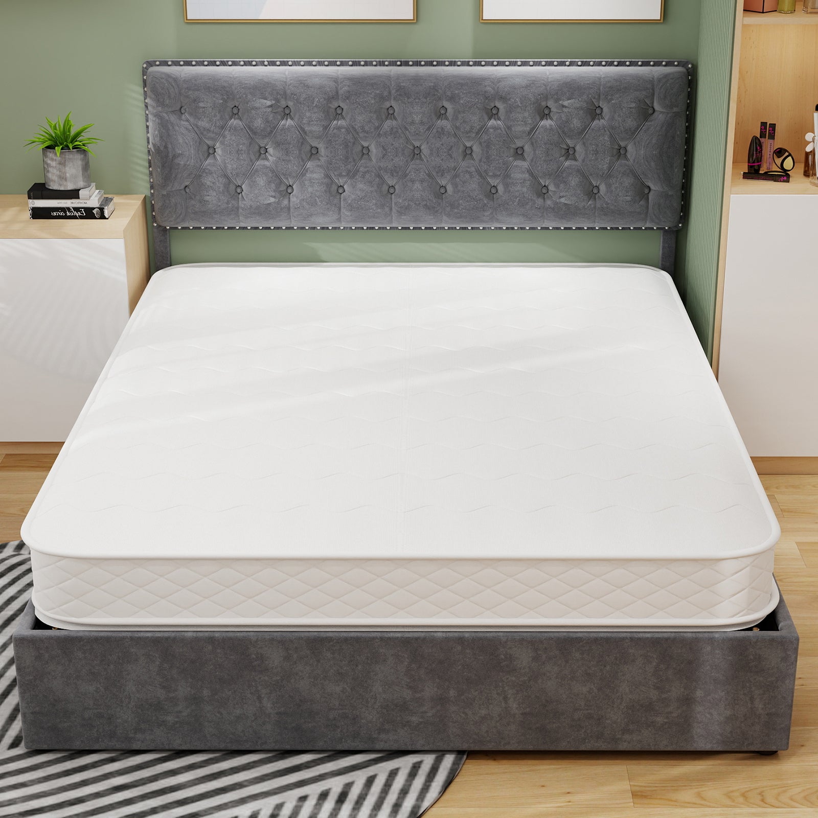 3D Breathable Mattress, Pocket Spring, Noise-Free, Back Care, 160x200cm, White