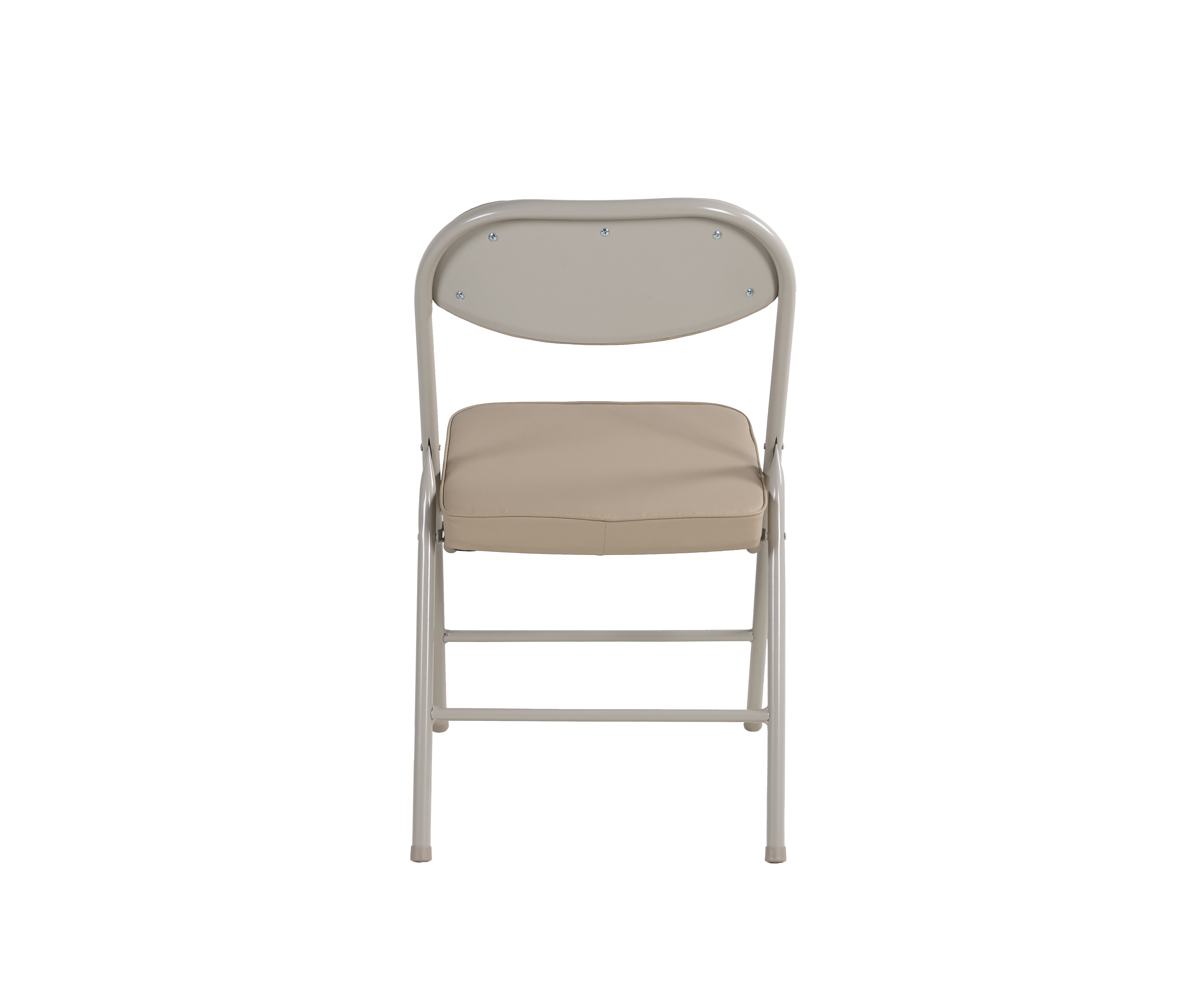 4 Pack Folding Chairs Comfortable Padded Seats 220 lbs Capacity Metal Frame