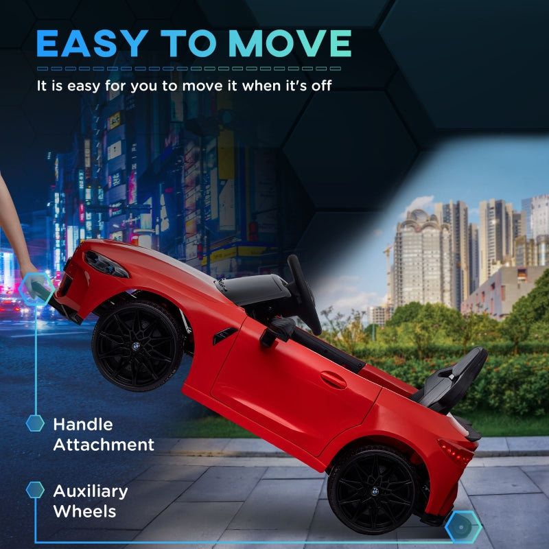 12V BMW Licensed Kids Car with Remote Control, Suspension, LED Lights, Red