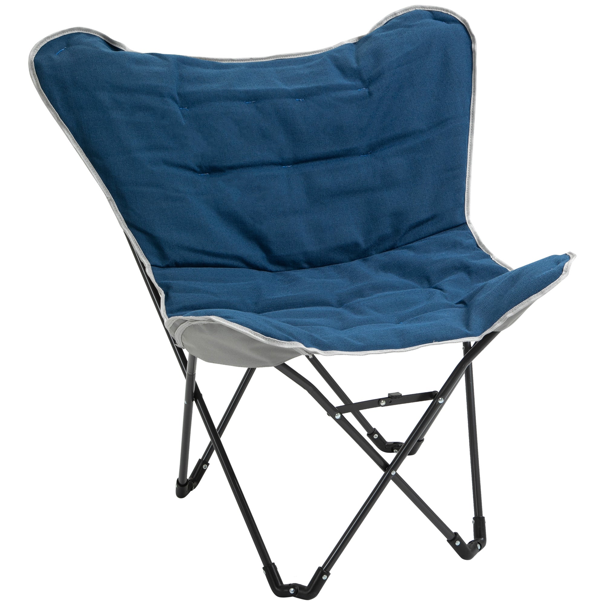 Faltbarer Campingstuhl, 120 kg Tragkraft, leicht, tragbar, Stahl