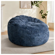 Curved High-Back Bean Bag Chair with Full-Body Contour Support