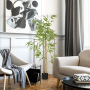 Artificial Bamboo Plant, 180cm with 830 Leaves, Green