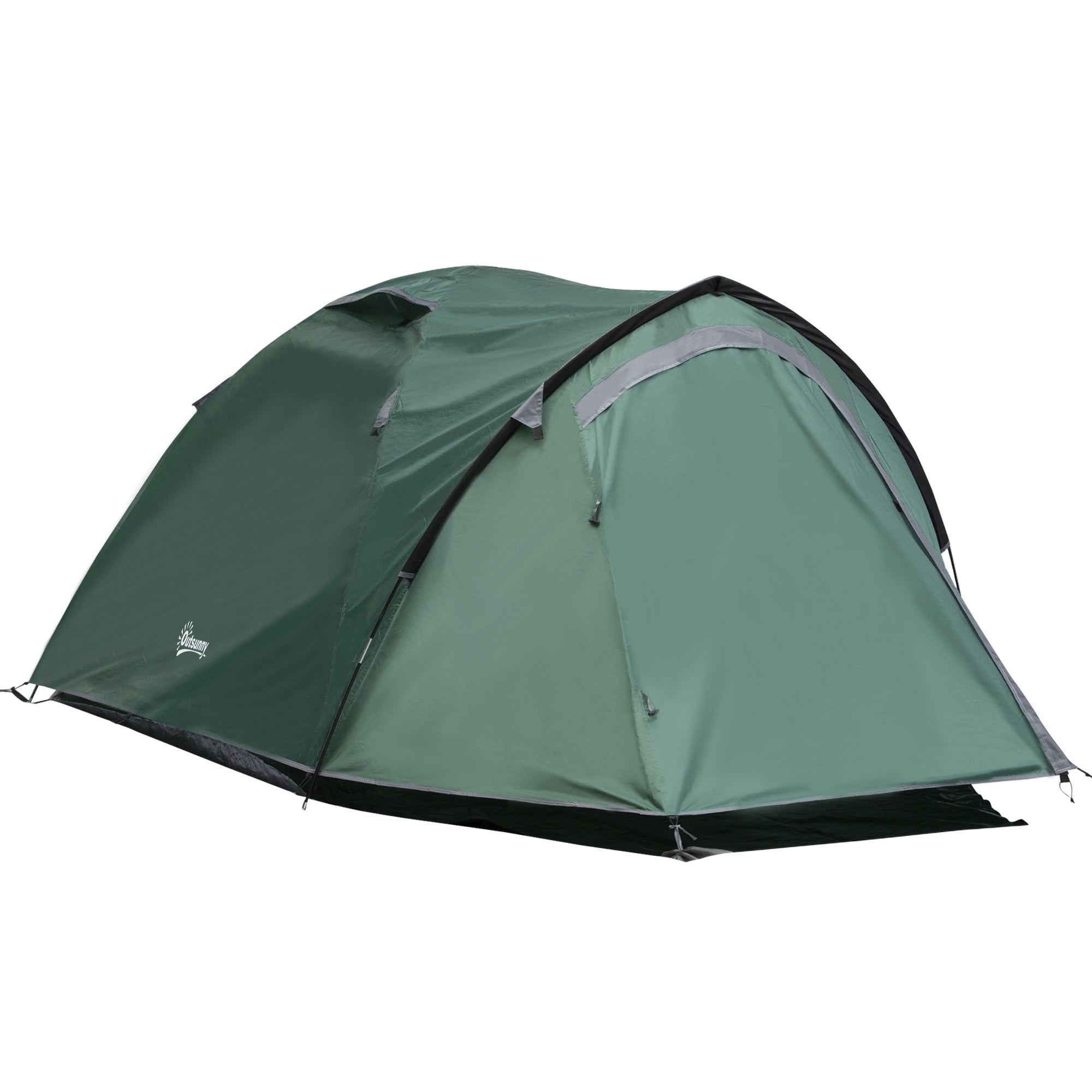Zelt 2-Personen-Campingkuppel, Polyester Grau