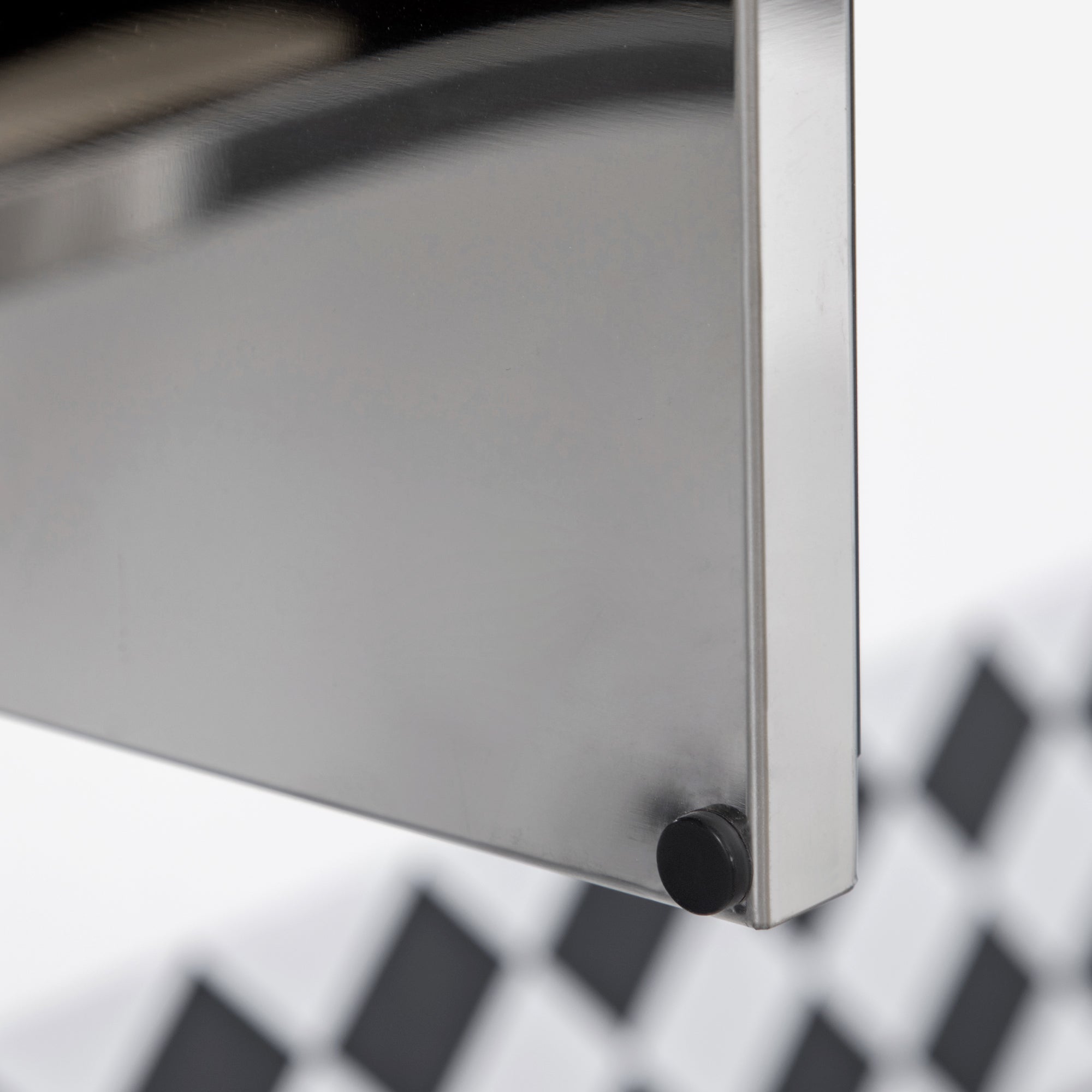 Bathroom Cabinet Mirrored Wall-Mounted 3 Glass Doors 5 Shelves, Stainless Steel Silver 70x12x55cm