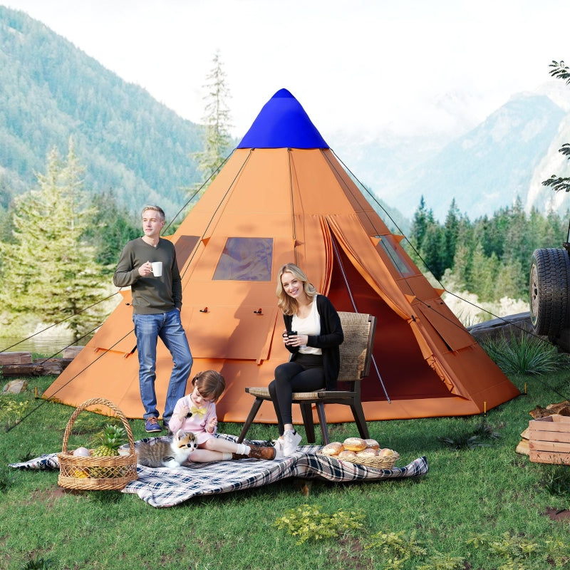 Tipi Tent 6 Men Carry Bag Orange