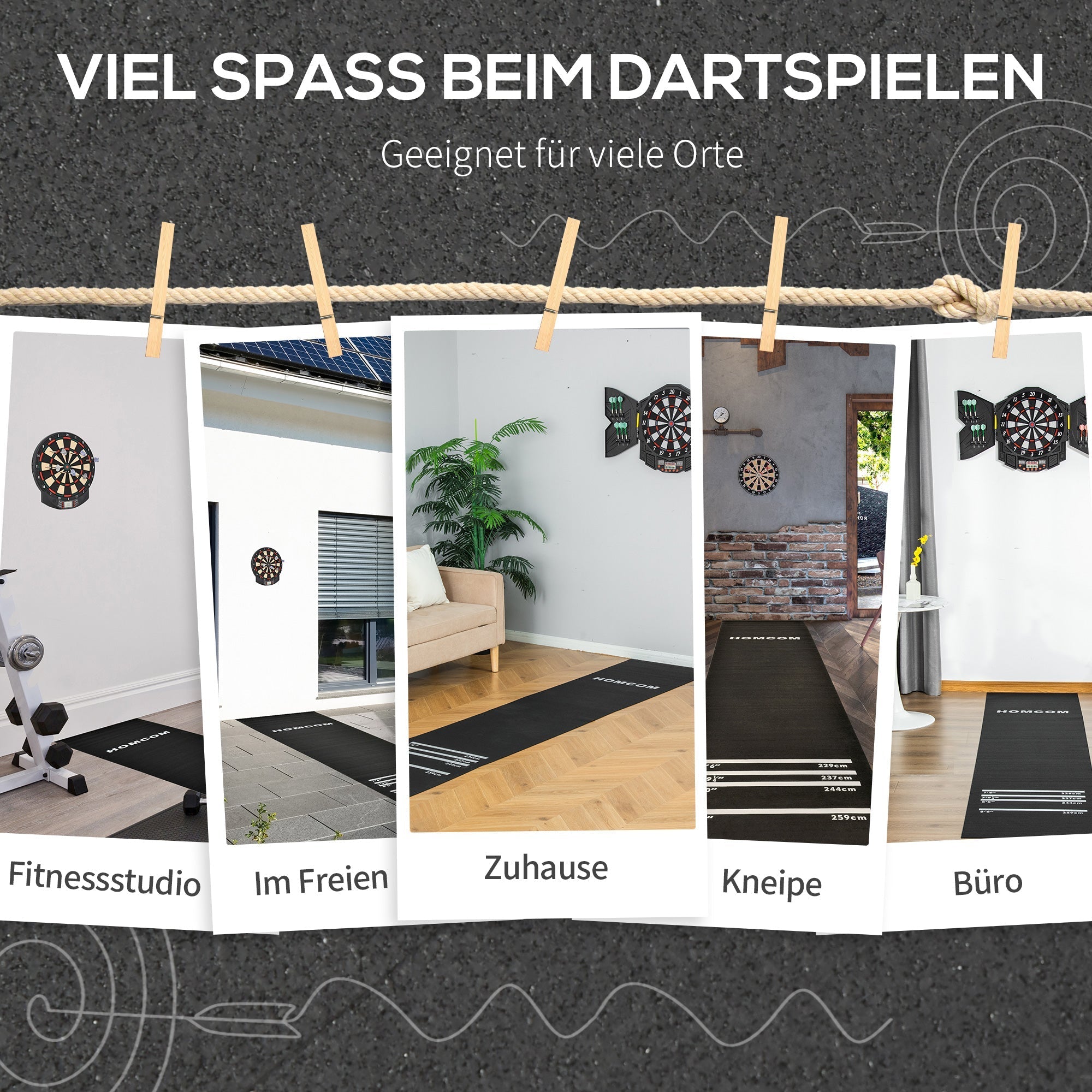 Dart Mat Non-Slip, Rubber