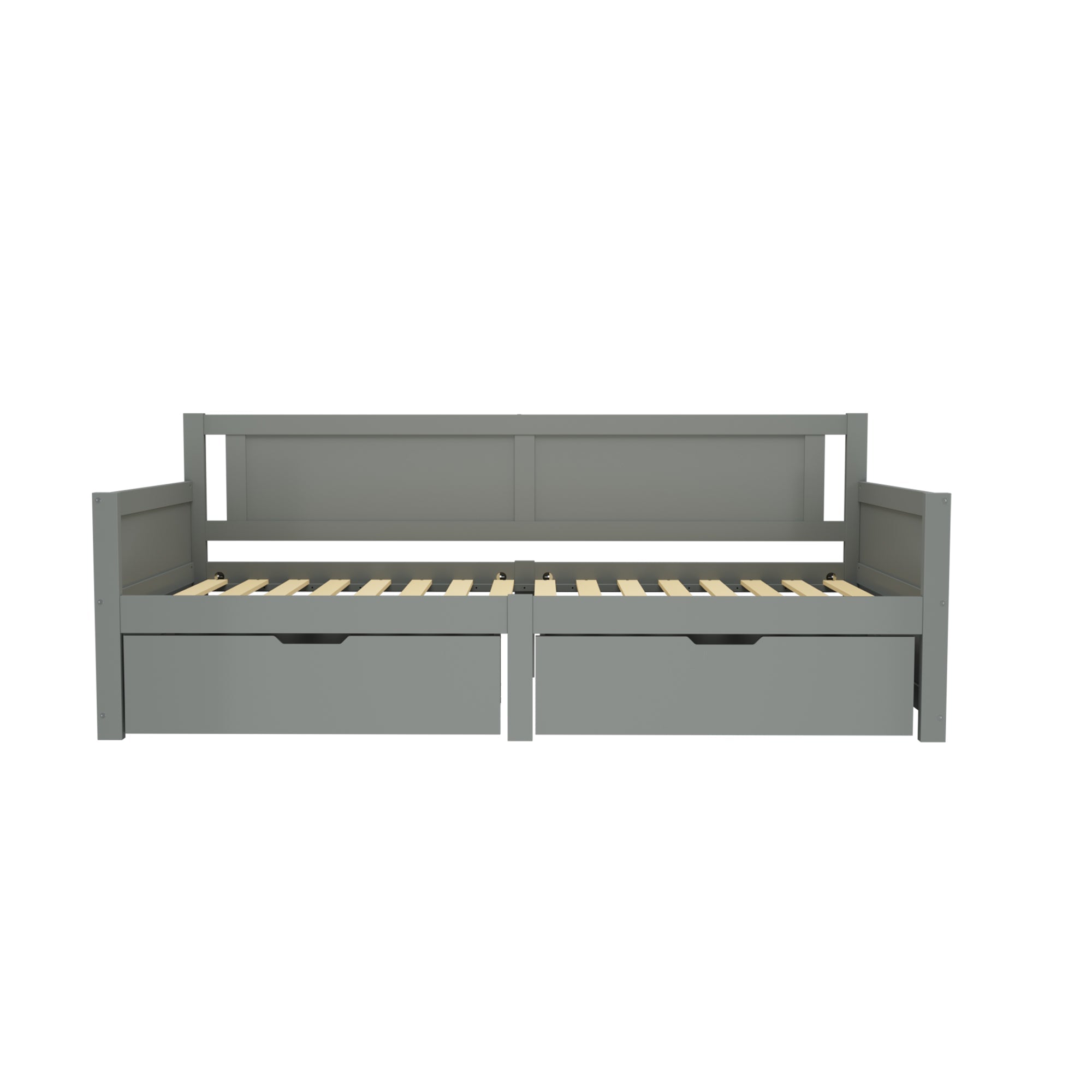 Upholstered Bed, 180x200cm LED & Hydraulic Storage, Faux Leather Light Grey