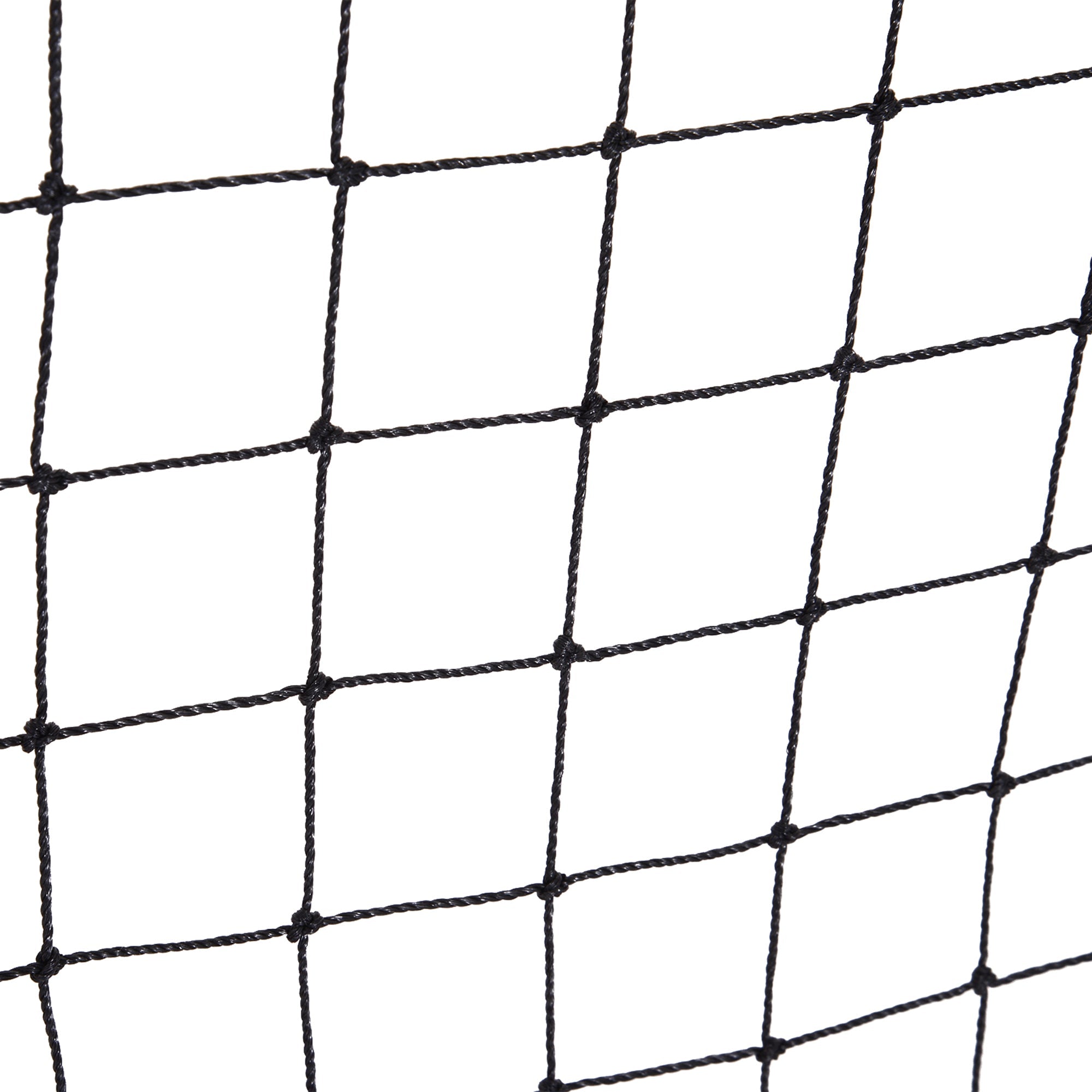 Football rebounder wall and net 96 x 80 x 96 cm adjustable angle red-black