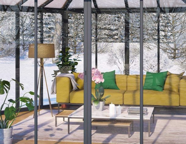 Garda 17 ft. x. 20 ft. Enclosed Gazebo Kit - Grey Structure & Hybrid Panels (248.4 sq. ft.) - Rathwood Store