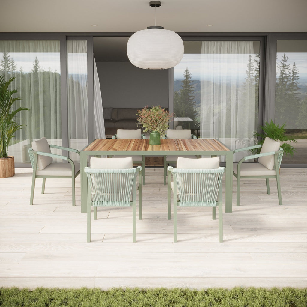 Genoa - 6 Seater Set with Rectangular Dining Table - Rathwood Store