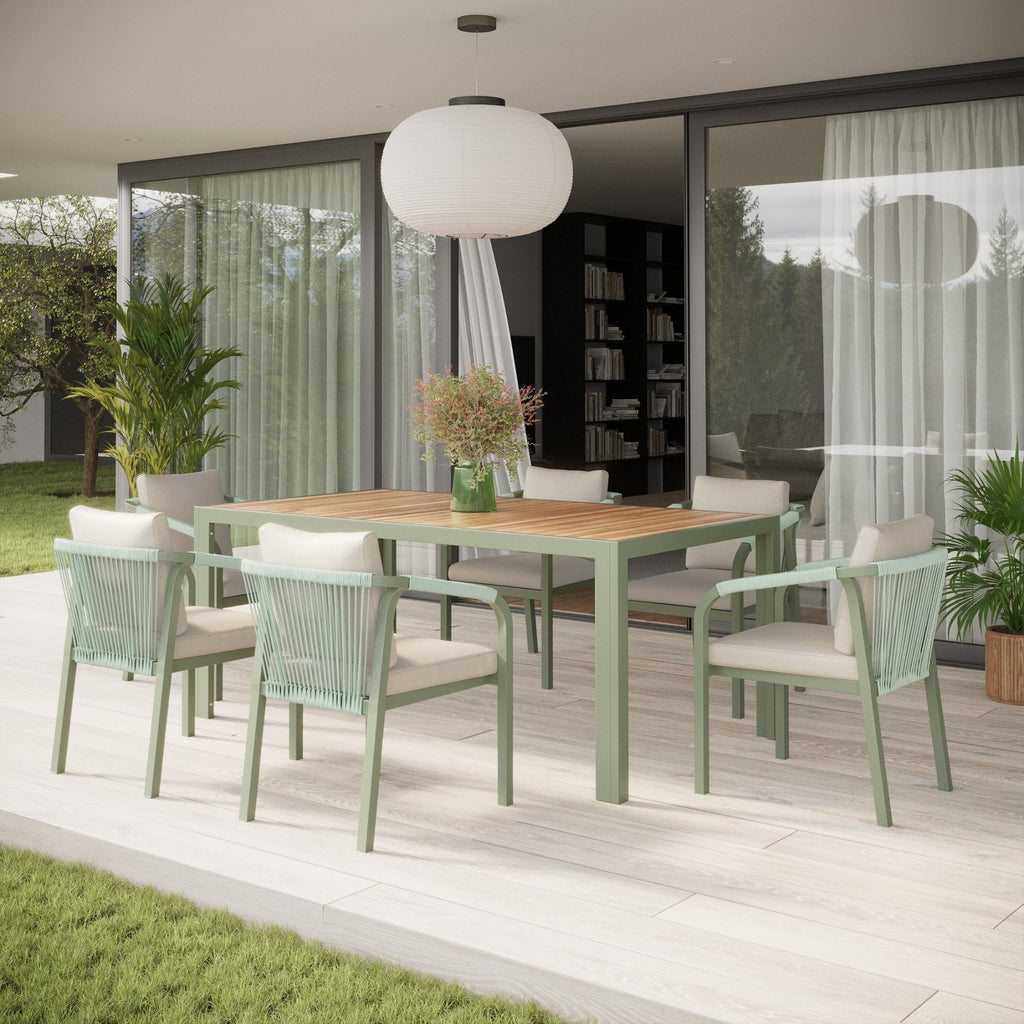 Genoa - 6 Seater Set with Rectangular Dining Table - Rathwood Store