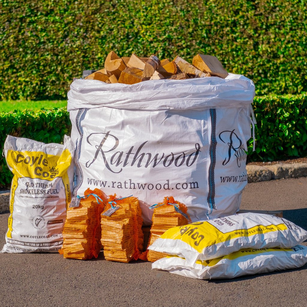 Glotherm Coal & Oak Heat Bundle (60kg + 320kg) with 3 bags of kindling - Rathwood Store