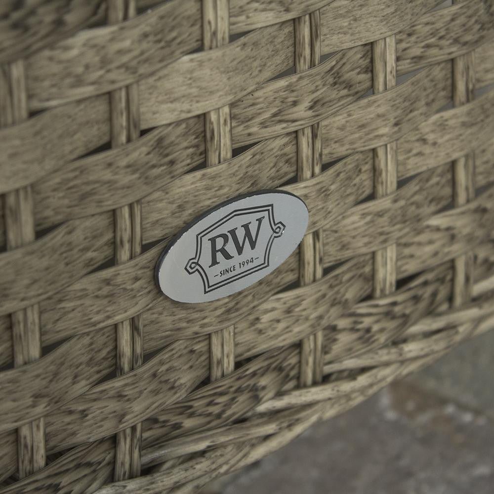 Hampton - 8 Seat Set with 165cm Round Table (Sand Colour Cushions) - Rathwood Store