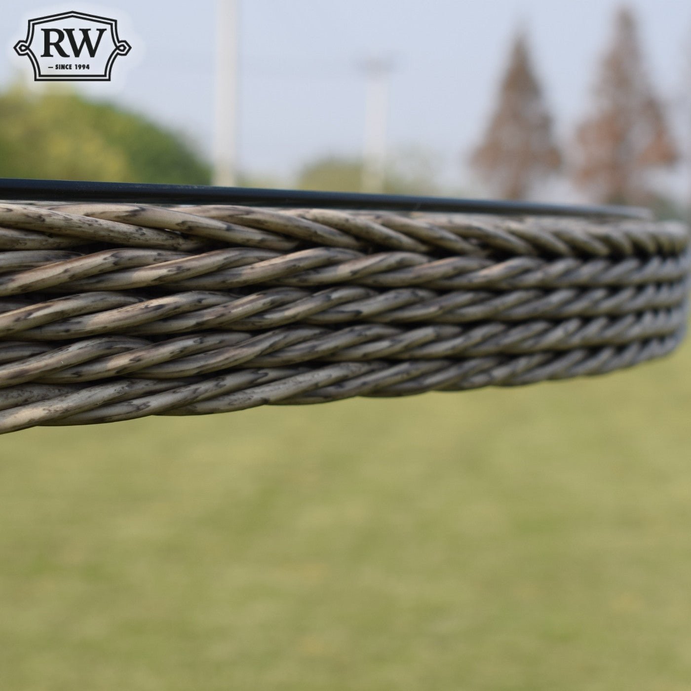 Hampton - 8 Seat Set with 165cm Round Table (Sand Colour Cushions) - Rathwood Store