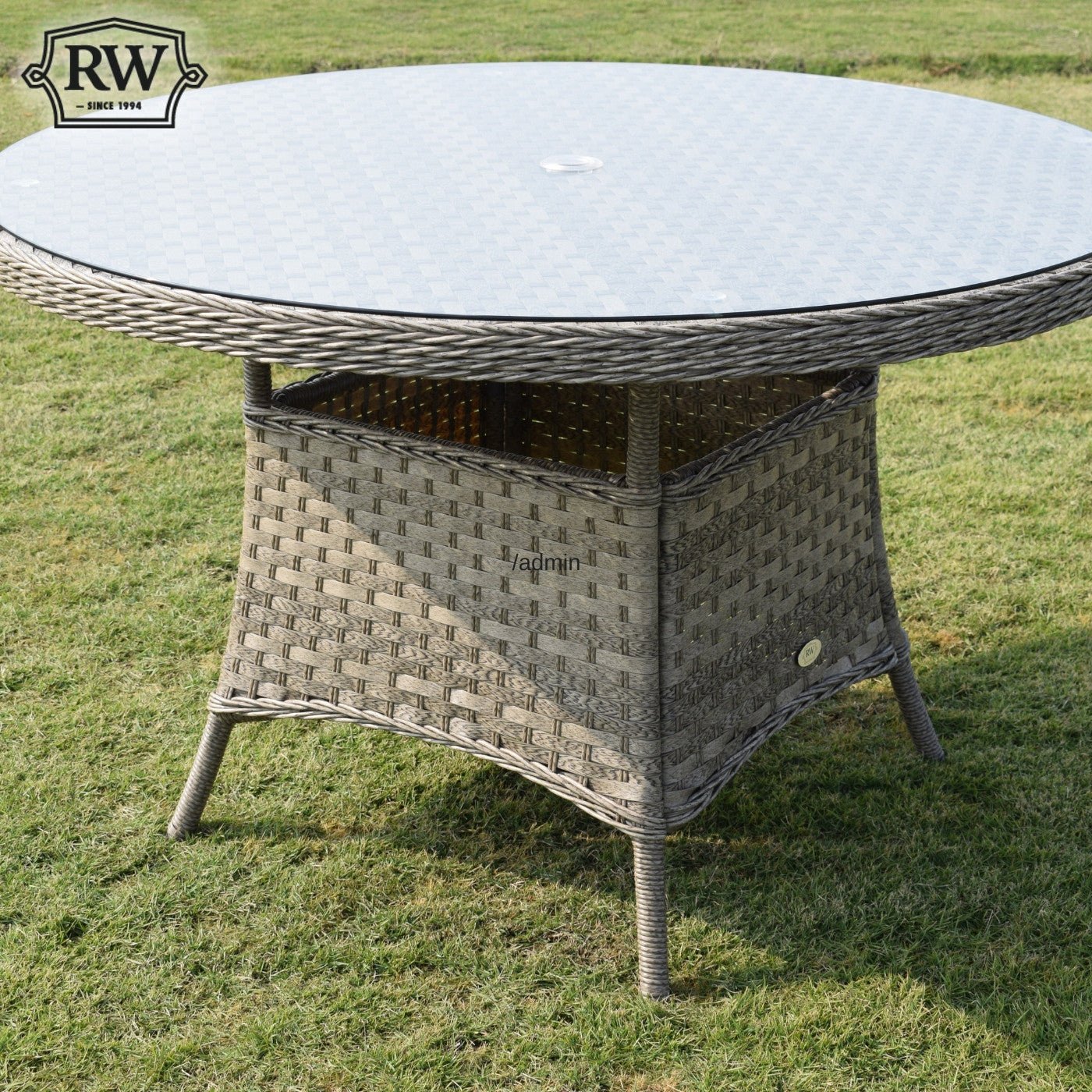 Hampton - 8 Seat Set with 165cm Round Table (Sand Colour Cushions) - Rathwood Store
