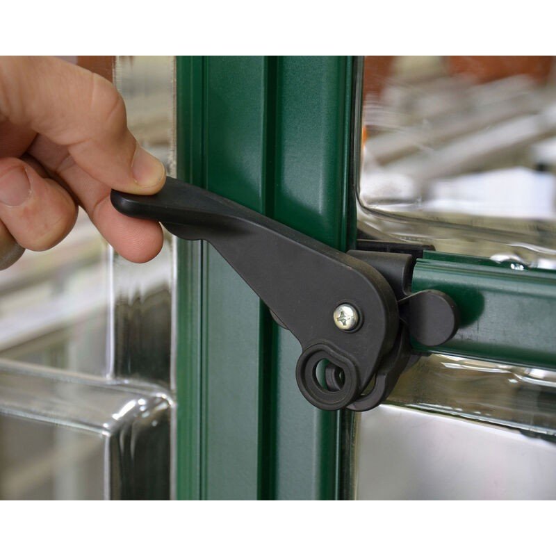 Harmony 6 ft. x 10 ft. Greenhouse Kit - Green Structure & Clear Panels - Rathwood Store