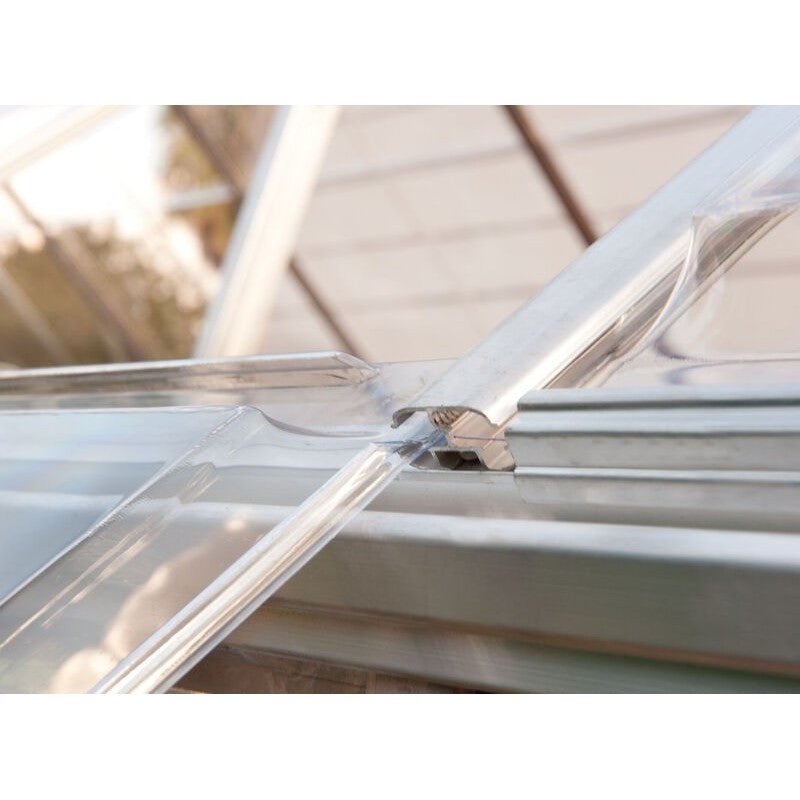 Harmony 6 ft. x 14 ft. Greenhouse Kit - Silver Structure & Clear Panels - Rathwood Store