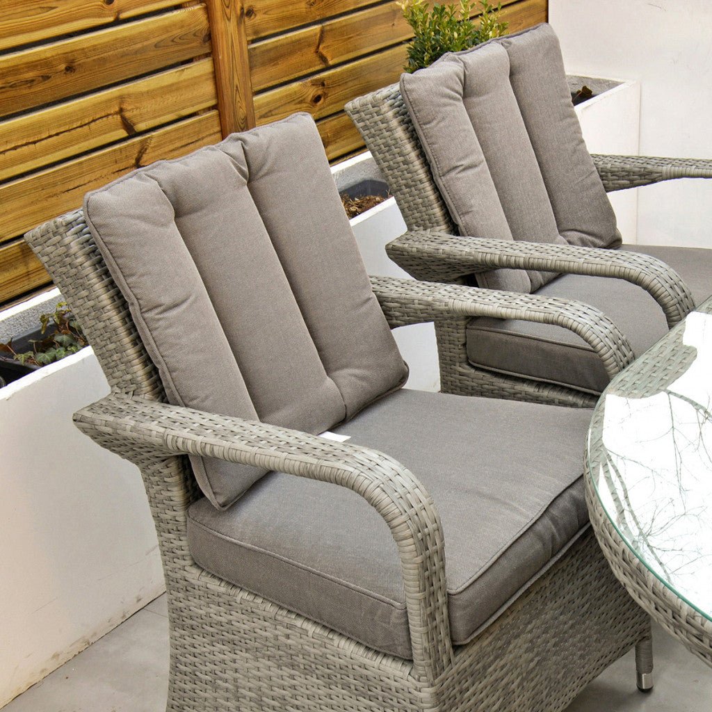 Havana - 8 Seat Oval Set (Light Grey) - Rathwood Store