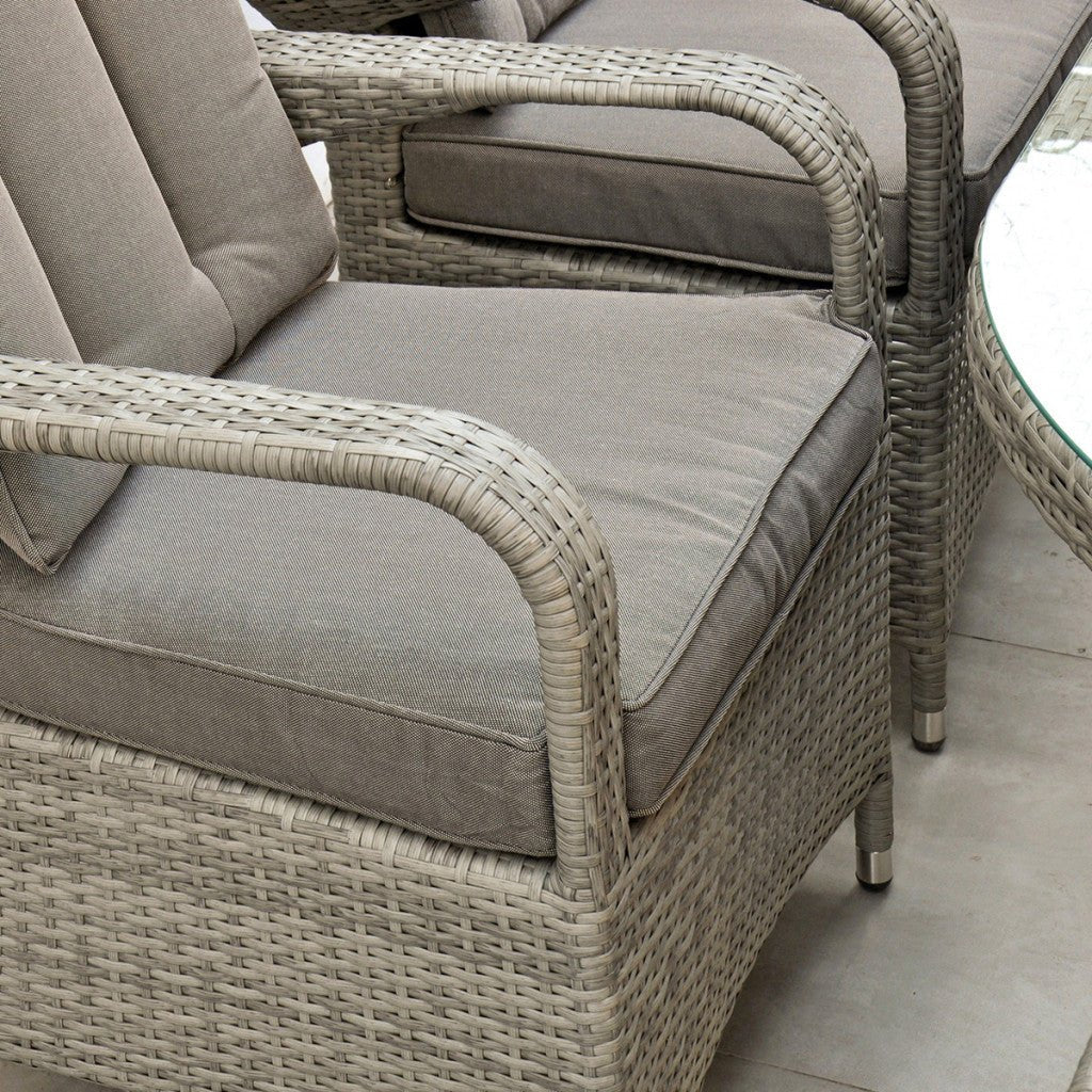 Havana - 8 Seat Oval Set (Light Grey) - Rathwood Store