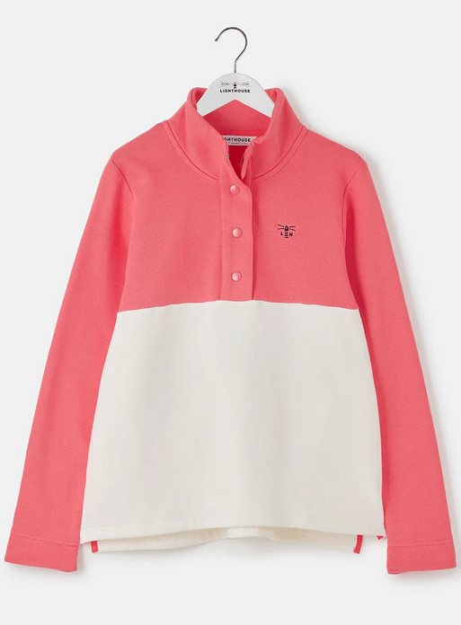 Haven Jersey Sweater SS25 - Coconut/Coral - Rathwood Store